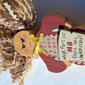 Primitive Mom Decor With Funny Saying ;what Part Of No Dont You Understand